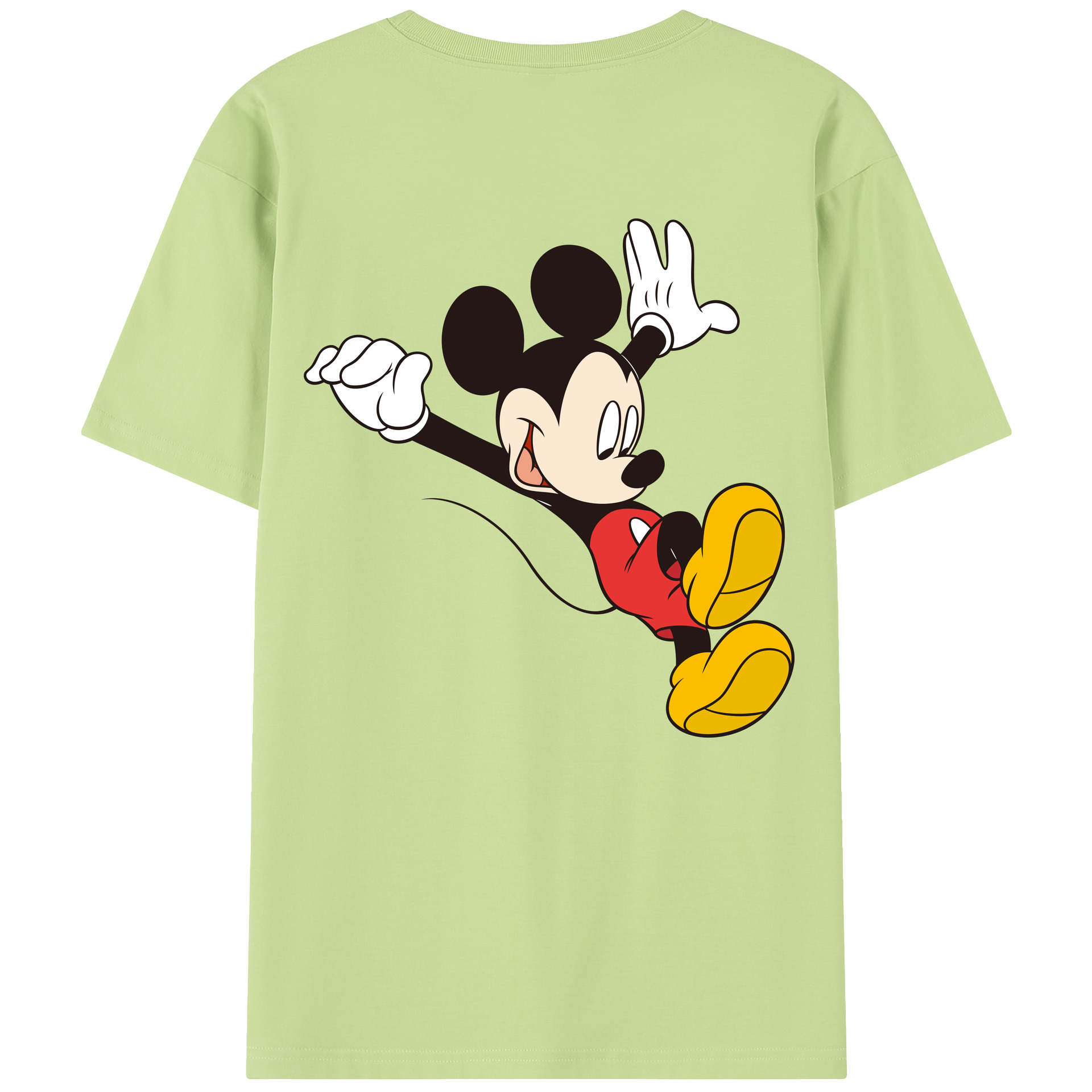 （画像用） ミッキーマウス Mickey Mouse 綿100％半袖Tシャツ（背面プリント）